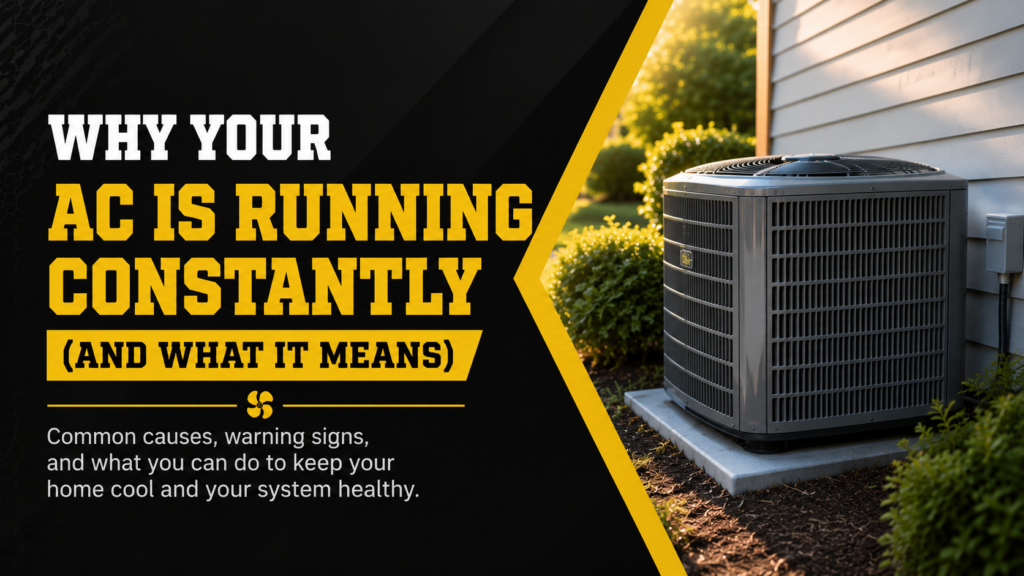 Why Your AC Is Running Constantly (And What It Means)
