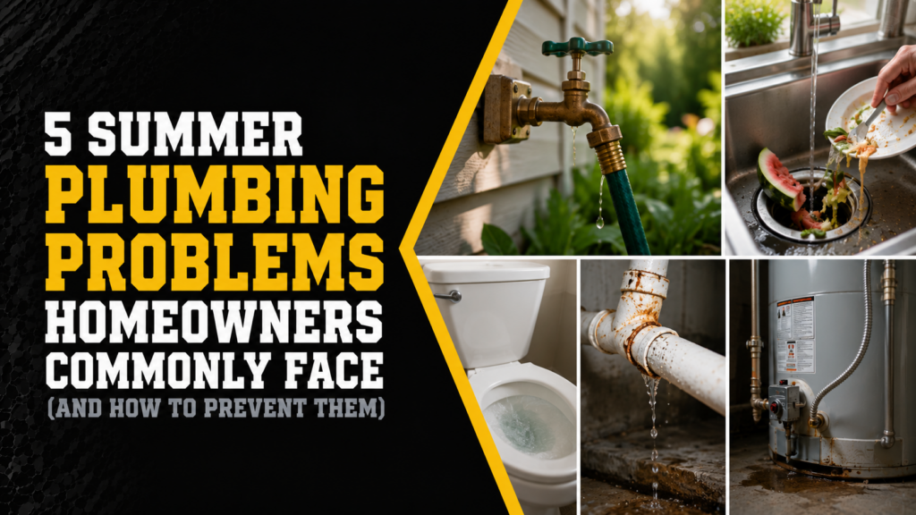 5 Summer Plumbing Problems Homeowners Commonly Face (And How to Prevent Them)